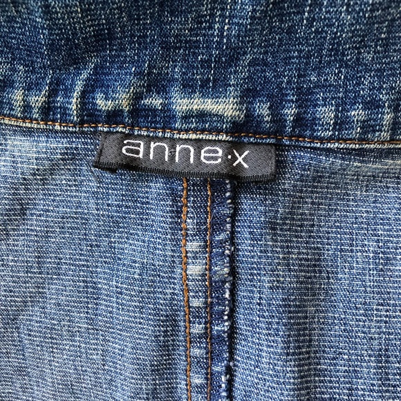 Denim Mini Dress Blue Jean 90’s Retro - Picture 10 of 10